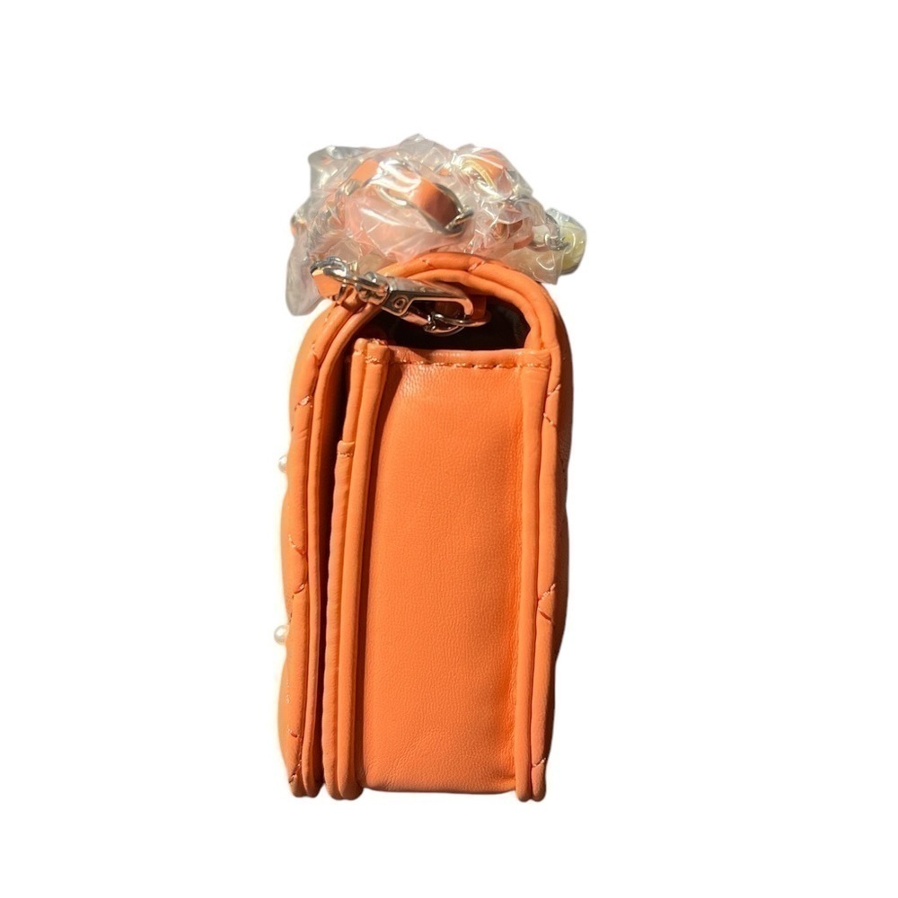 NWT Badgley Mischka Coral Diamond Quilted Crossbody - Picture 4 of 8